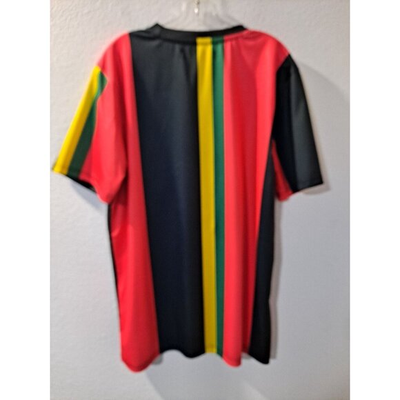 Odd Culture Men's Multicolor Color Block Rapper Bear Trendy Y2K Shirt,  2XL - Picture 2 of 7